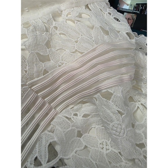 NWOTD Boston Proper M Mixed Media Lace Pom Pom Maxi Sundress 127803 - Picture 5 of 5